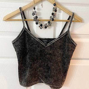 Velvet Crop Top